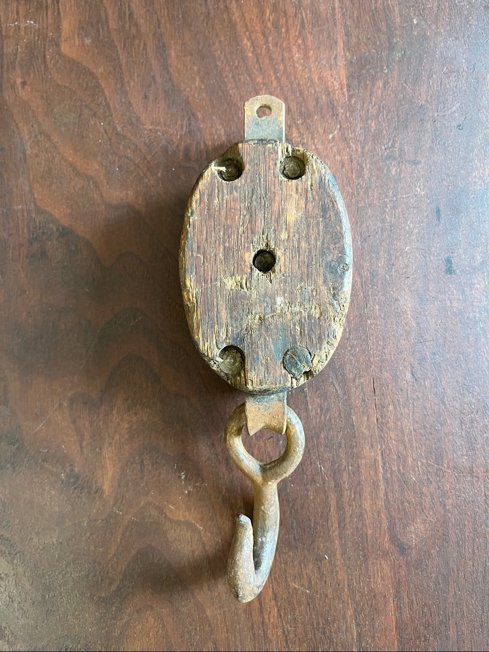 Antique Block and Pulley - Picture 3 of 4